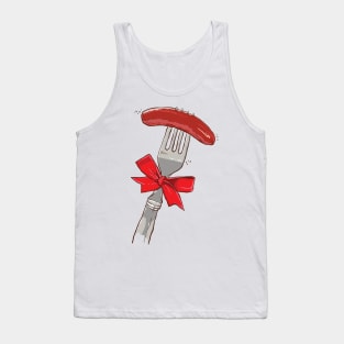 sausage and fork Tank Top